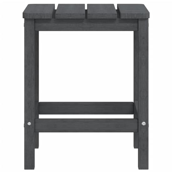 Clover HDPE Garden Seating Chair With Table In Anthracite