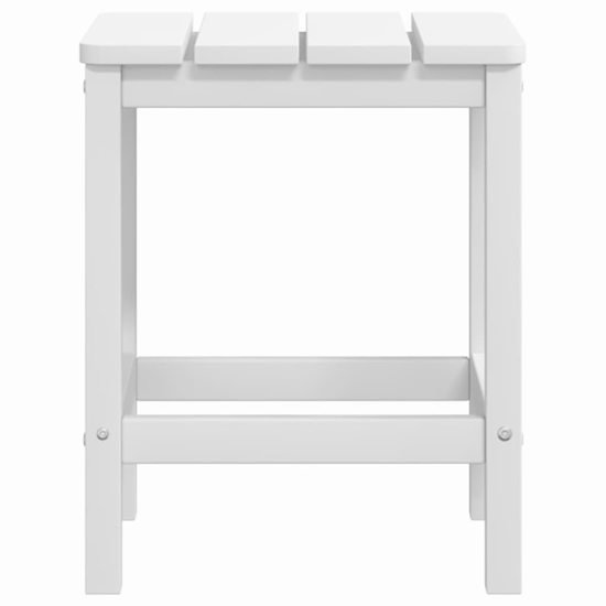Clover White HDPE Garden Seating Chairs With Table In Pair