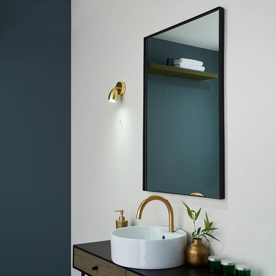 Clovis 1 Light Spotlight In Satin Brass With Glass Diffuser_2