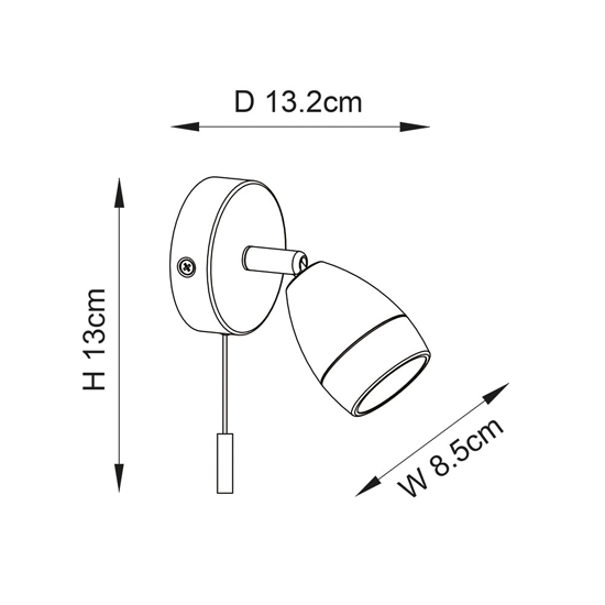 Clovis 1 Light Spotlight In Satin Brass With Glass Diffuser_9