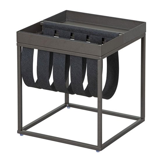 Club NY Magazine Metal Side Table In Anthracite_2