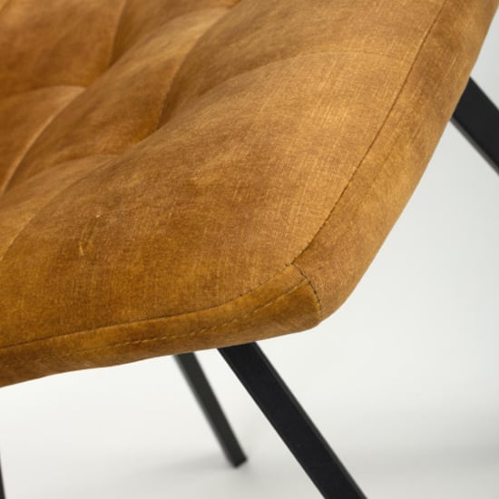 Cluj Bronze Brushed Velvet Dining Chairs In Pair_7