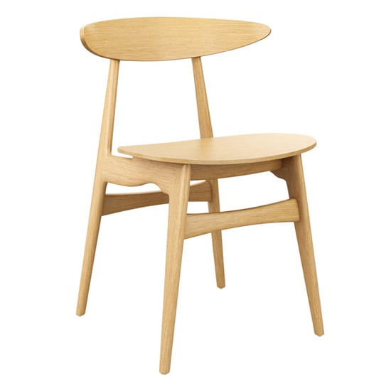 Read more about Clynnog wooden dining chair in natural oak