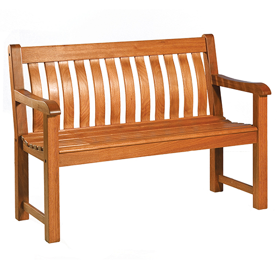 Clyro Outdoor St George 4ft Wooden Seating Bench In Timber_2