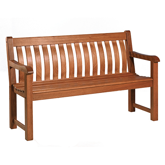 Clyro Outdoor St George 5ft Wooden Seating Bench In Timber_2