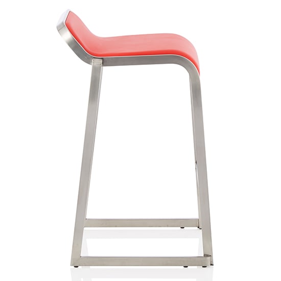 Coachella Faux Leather Counter Height Bar Stool In Red_2