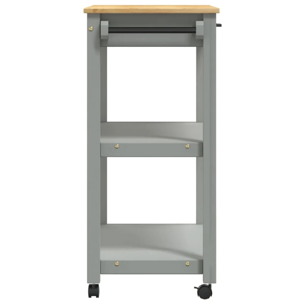 Coachella Wooden Large Kitchen Trolley With 1 Drawer In Grey Oak