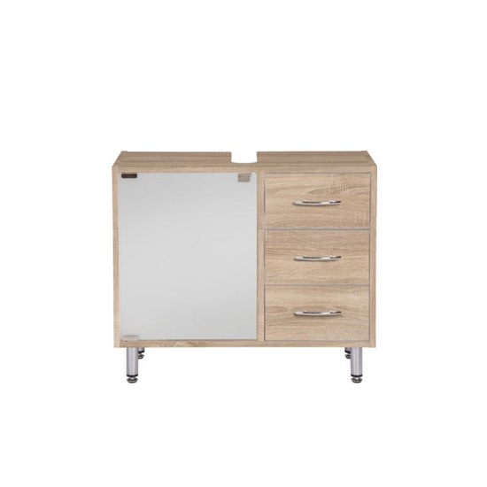 Cobham Bathroom Vanity Cabinet In Sonoma Oak Effect