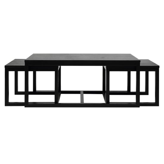 Read more about Cocoa wooden set of 3 coffee tables in black