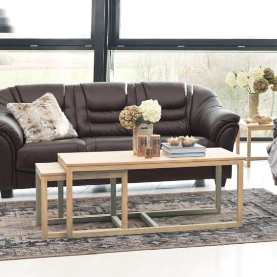 Read more about Cocoa wooden set of 3 coffee tables in oak