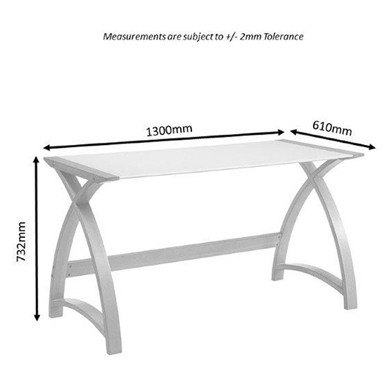 Cohen Large Curve White Glass Top Laptop Desk In Grey_2