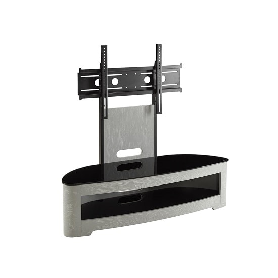 Cohen Curved Cantilever TV Stand In Grey Ash And Black Glass_2