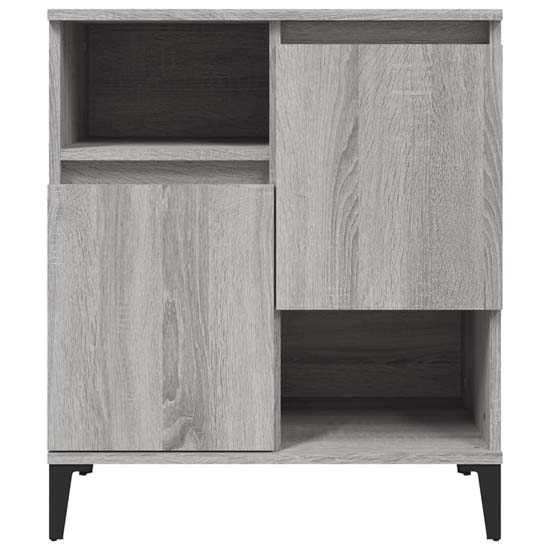 Coimbra Wooden Sideboard With 6 Doors In Grey Sonoma Oak