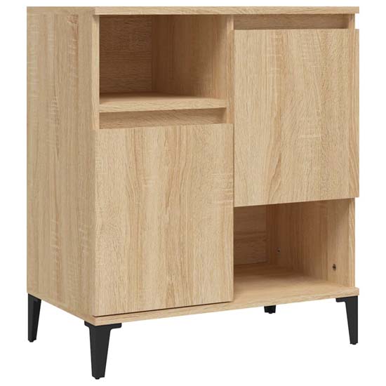 Coimbra Wooden Sideboard With 6 Doors In Sonoma Oak