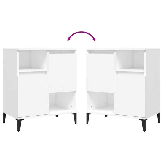 Coimbra Wooden Sideboard With 6 Doors In White