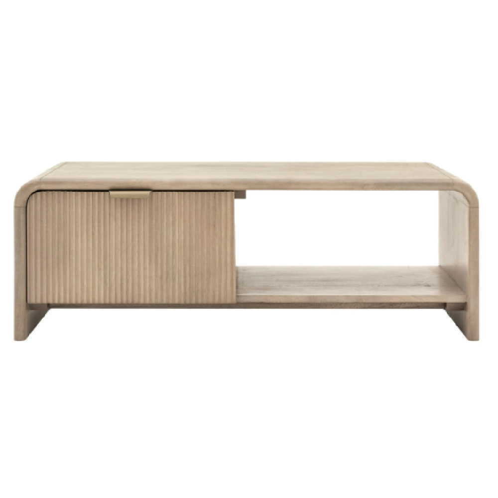 Coimbra Wooden Coffee Table With 1 Drawer In Natural