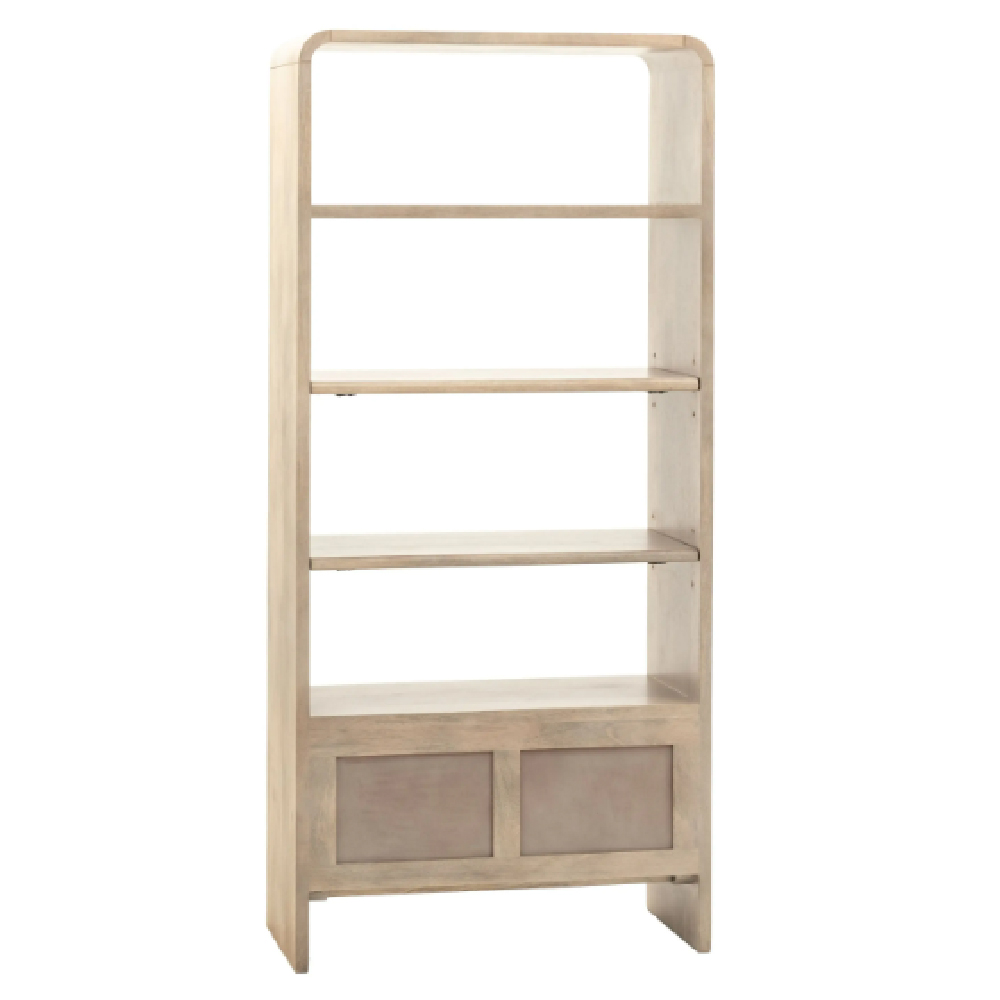 Coimbra Wooden Display Cabinet With 2 Doors In Natural