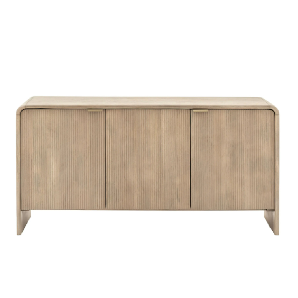 Coimbra Wooden Sideboard With 3 Doors In Natural