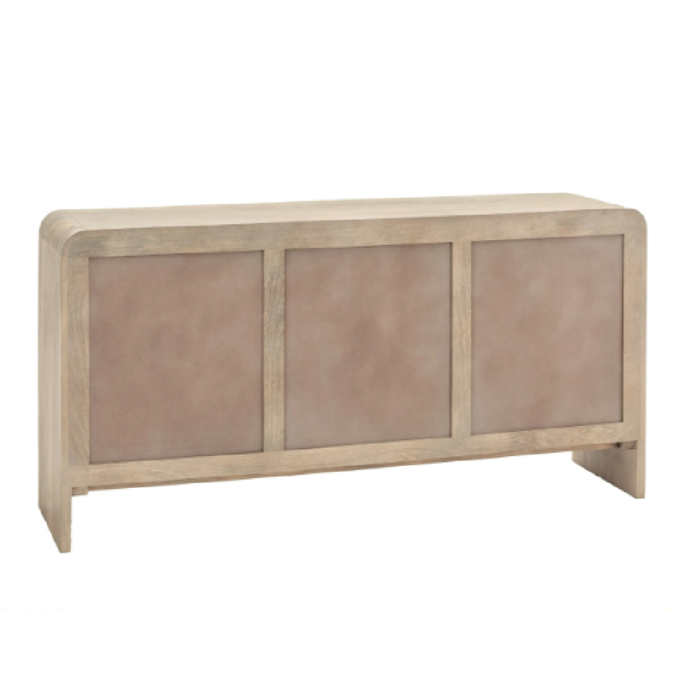 Coimbra Wooden Sideboard With 3 Doors In Natural