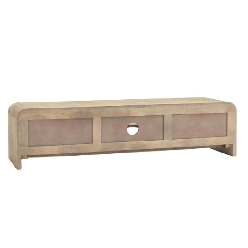 Coimbra Wooden Tv Stand With 2 Doors In Natural