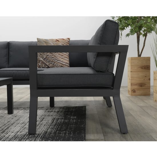 Colap Corner Sofa With Coffee Table And Armchair In Carbon Black_9