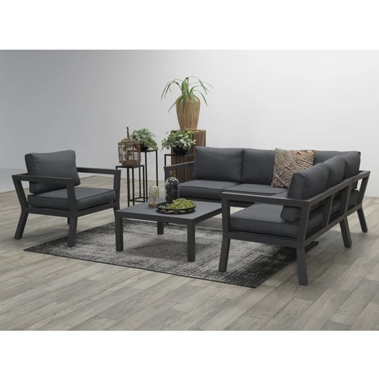 Colap Corner Sofa With Coffee Table And Armchair In Carbon Black_10