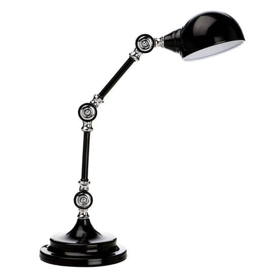 Photo of Coldin metal adjustable table lamp in black