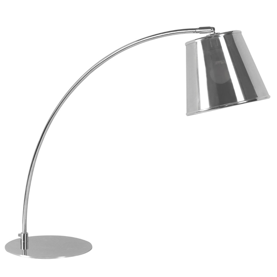 Product photograph of Coldin Metal Shade Table Lamp With Chrome from Furniture in Fashion