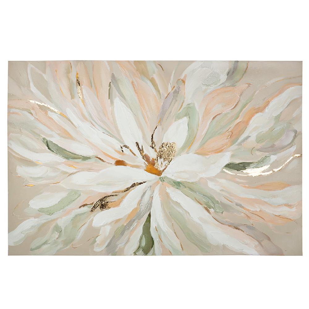 Colindale Canvas Flower Wall Art In Multicoloured