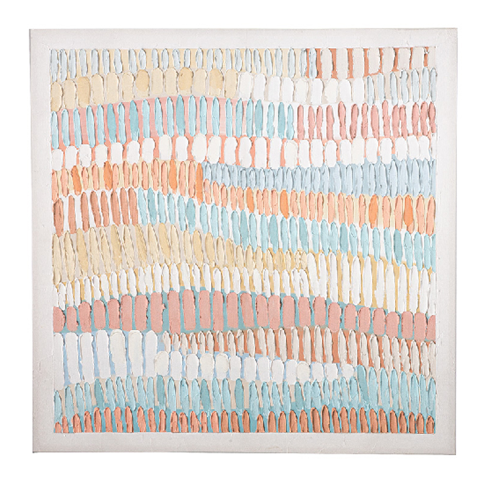 Colindale Canvas Square Wall Art In Multicoloured