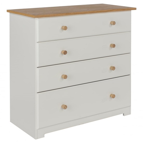 Chorley Small Chest Of Drawers In White And Soft Cream_2