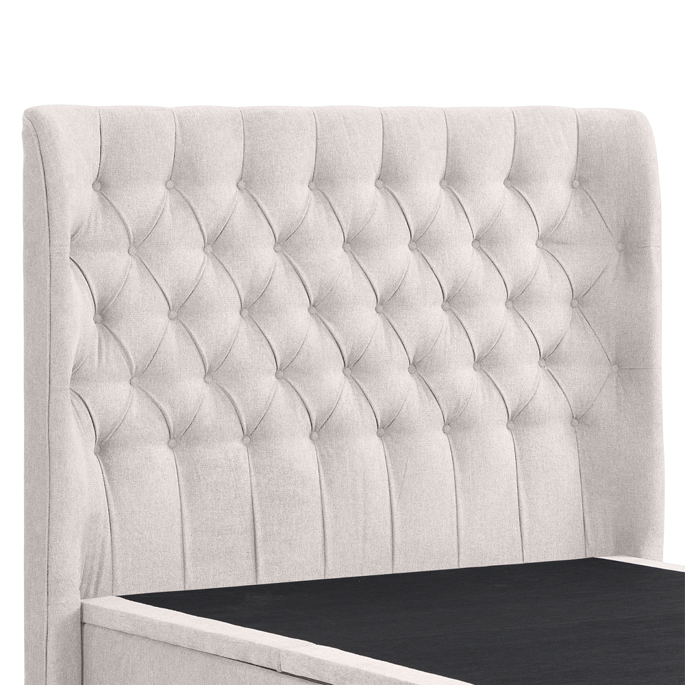 Colusa Fabric Ottoman Storage King Bed In Beige