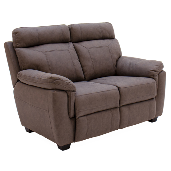 Product photograph of Colyton Fabric 2 Seater Sofa In Brown from Furniture in Fashion
