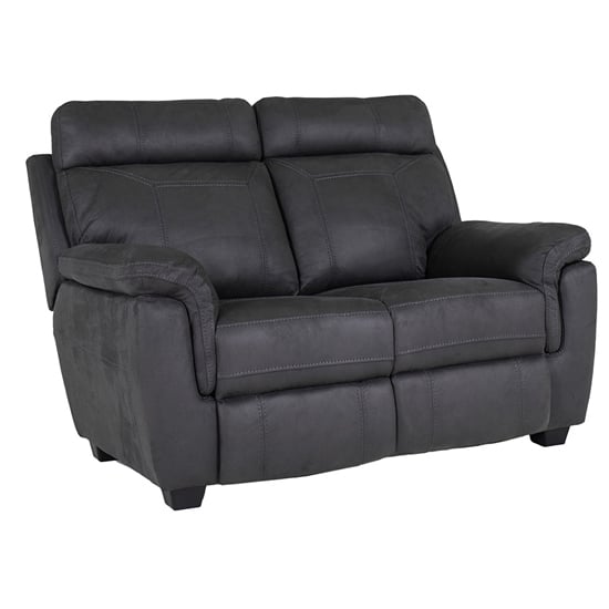 Product photograph of Colyton Fabric Recliner 2 Seater Sofa In Azul from Furniture in Fashion