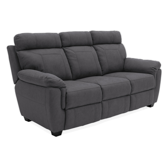 Product photograph of Colyton Fabric Recliner 3 Seater Sofa In Azul from Furniture in Fashion