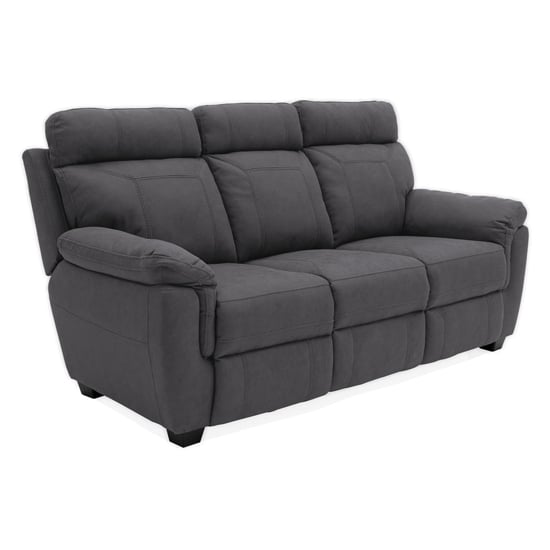 Read more about Colyton fabric recliner 3 seater sofa in azul
