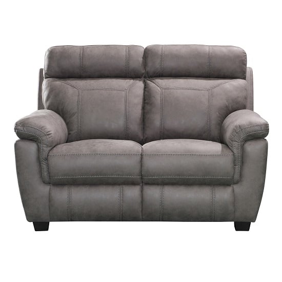 Product photograph of Colyton Fabric Two Seater Sofa In Grey Finish from Furniture in Fashion