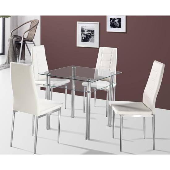 How To Choose Efficient Kitchen Dining Sets For Small Kitchens como d clear and nova cream - How To Choose Efficient Kitchen Dining Sets For Small Kitchens