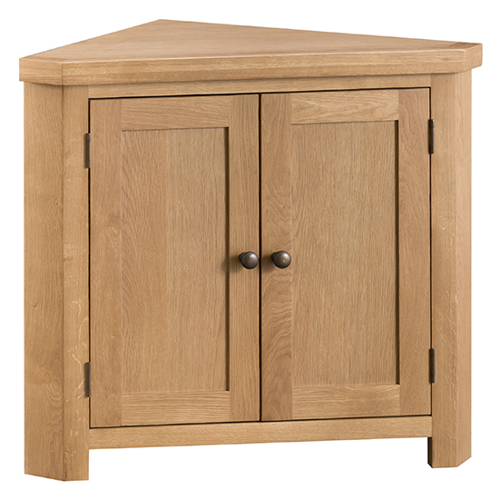 Concan Corner Wooden Storage In Medium Oak Furniture in Fashion