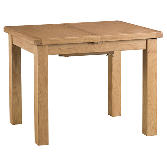 Photo of Concan extending 100cm butterfly dining table in medium oak