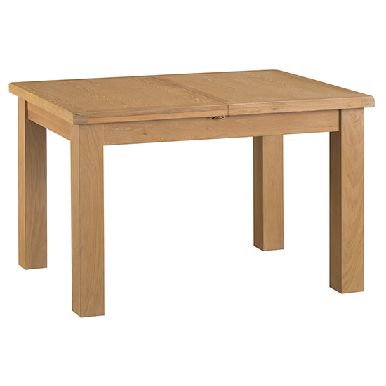 Photo of Concan extending 125cm butterfly dining table in medium oak