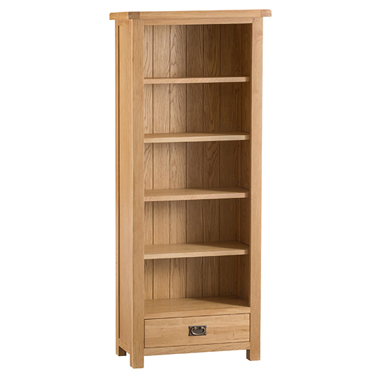 Photo of Concan medium wooden bookcase in medium oak