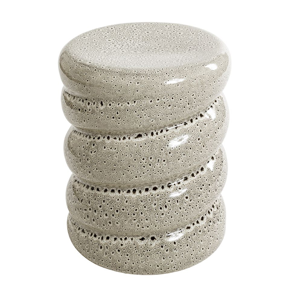 Concord Ceramic Side Table in Grey