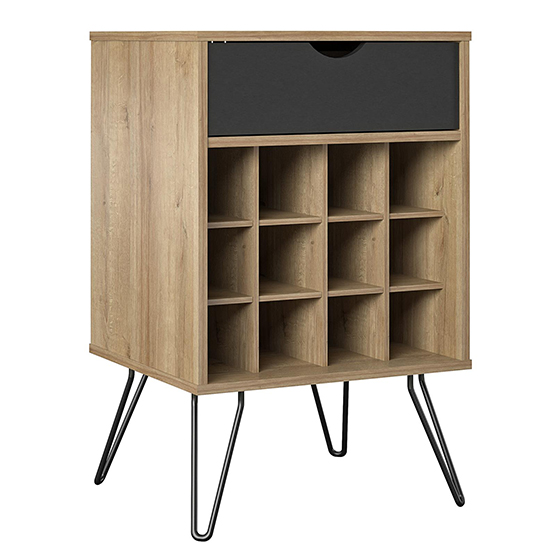 Catoosa Wooden Drinks Serving Trolley In Natural