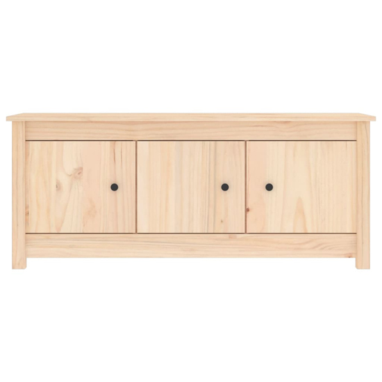 Concord Pinewood Shoe Storage Bench With 3 Doors In Natural