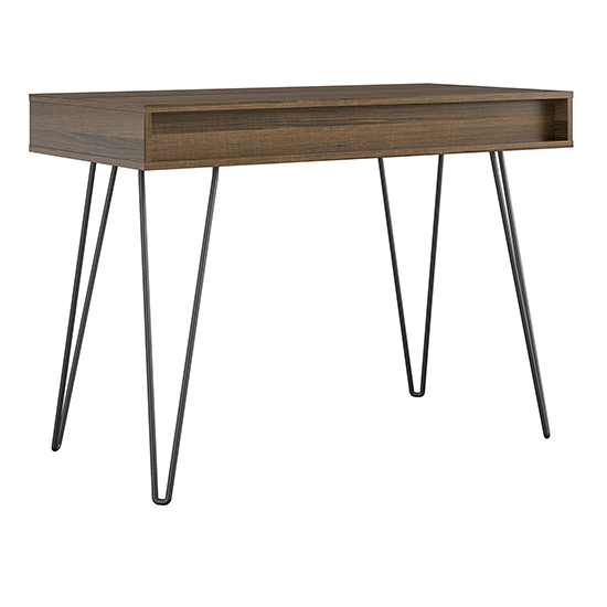 Catoosa Wooden Laptop Desk With 1 Drawer In Brown Oak