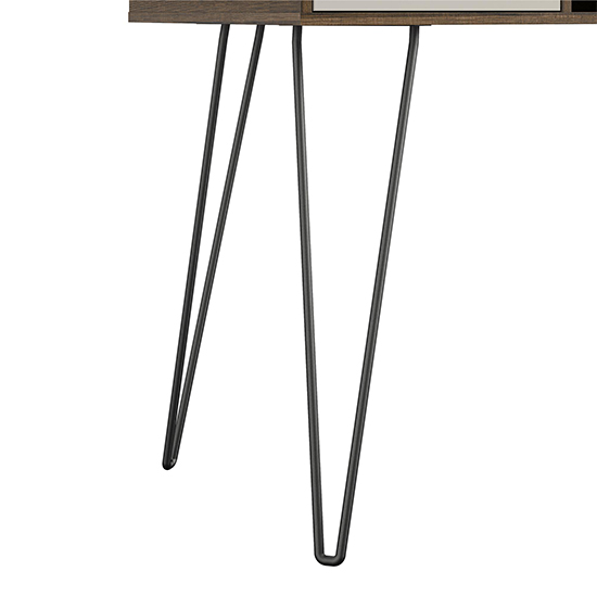 Catoosa Wooden Laptop Desk With 1 Drawer In Brown Oak