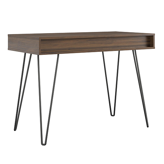 Catoosa Wooden Laptop Desk With 1 Drawer In Walnut
