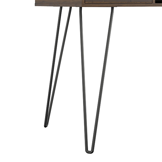 Catoosa Wooden Laptop Desk With 1 Drawer In Walnut