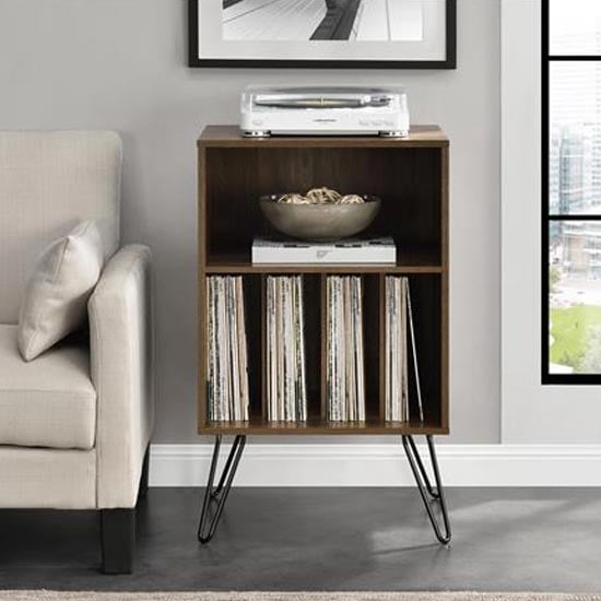 Concorde Wooden Turntable Stand In Walnut